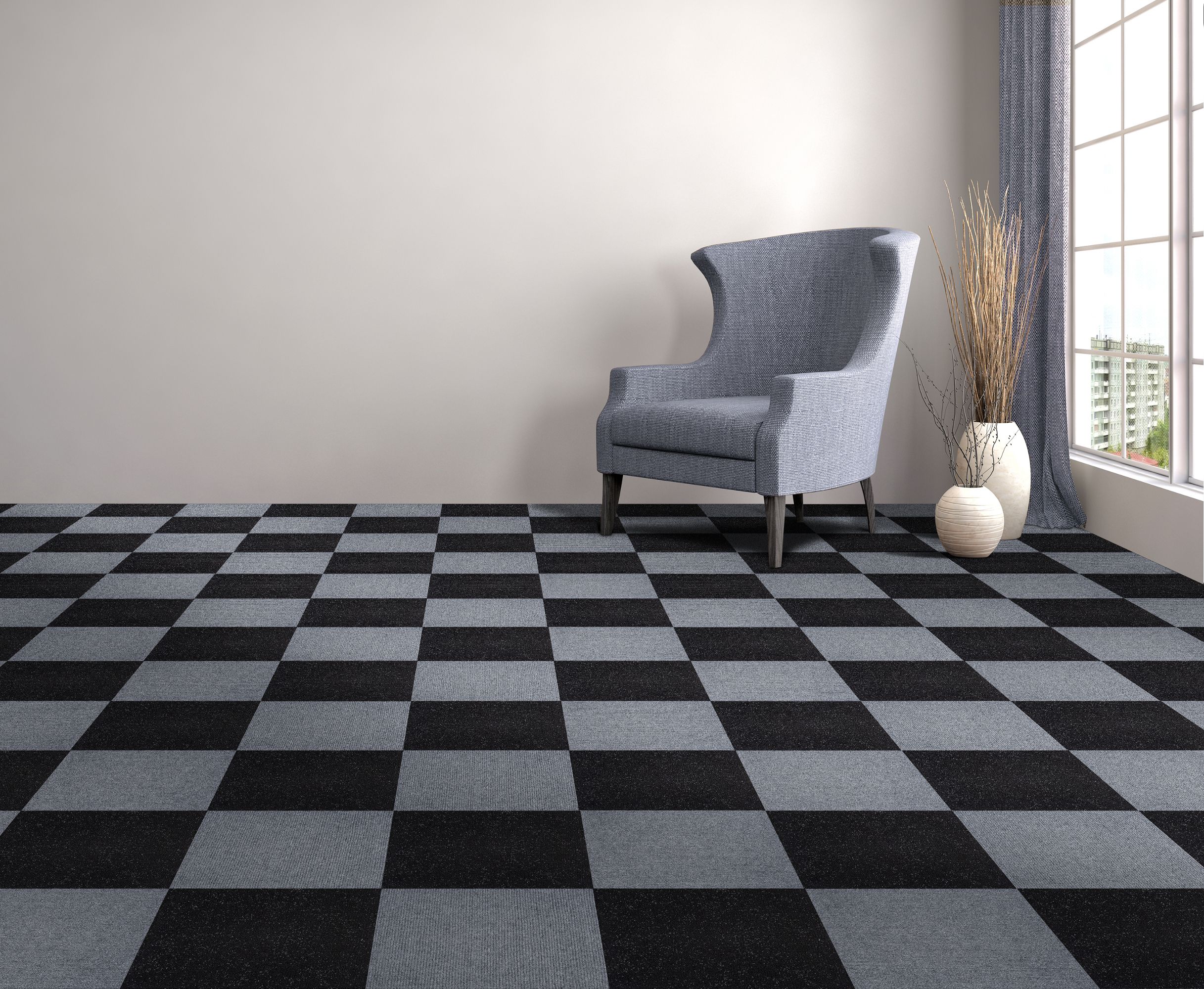 Achim Nexus Self Adhesive Polyester Carpet Tile - 12 Tiles/12 Sq. ft., 12 x 12, Smoke Gray - image 4 of 8