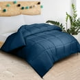 thumbnail image 2 of ROYALE California King Comforter - All Season Down Alternative Bedding Comforters- Lightweight Quilted Comforter with Corner Tabs- Soft Luxury Hotel Comforters- Box Stitch Duvet Insert (KingCal Navy), 2 of 9