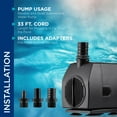 thumbnail image 4 of Alpine Corporation Stream Pump Submersible 900Gph / 33 ft. Cord, 4 of 11