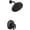 Matte Black, variant on Delta T17t289 Tetra Tempassure 17T Series Thermostatic Shower Only Trim Package - Lumicoat