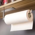 thumbnail image 1 of Soporte para toallas de papel debajo del gabinete de cocina, soporte autoadhesivo para papel toalla, palo en la pared, acero inoxidable Sus304, 1 of 5