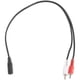 thumbnail image 2 of 3.5 mm stereo female 2 RCA male AV cable auxiliary audio adapter wire, 2 of 5
