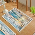 thumbnail image 5 of Beach Sea Turtle Placemats Set of 6 Coastal Ocean Table Mats Washable Place Mats for Home Party Indoor Kitchen Dining Table Decoration 12x18 Inch, 5 of 6