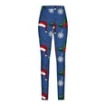 thumbnail image 4 of AOOCHASLIY Womens Christmas Pants Womens Fashion Casual Printed Tight Leggings High Waist Long Pants, 4 of 5