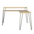 thumbnail image 4 of Haven L Desk with Riser, Natural, 4 of 9