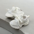 thumbnail image 5 of WNVMWI Toddler Girls Mesh Running Shoes Childrens Platform Sneakers with Hook And Loop Kids Non Slip Shoe Beige Sizs 6, 5 of 6