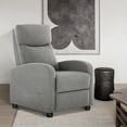 thumbnail image 7 of EDX Massage Recliner Chair, Small Recliner Sofa Chair with Padded Seat and Massage Backrest for Home Theater Living Room, Grey, 7 of 7