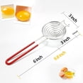 thumbnail image 5 of 1Pc/2Pcs Egg Separator Egg Yolk White Separator Stainless Steel Egg White Yolk Sifting Filter Egg Divider Kitchen Tool for Baking/Cooking, 5 of 5