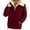 Red, variant on SYMOID Womens Navy Sherpa Lined Full Zip Jacket - 100% Polyester Warm Insulated, Casual Outerwear for Cool Days with Ribbed Cuffs & Front Pockets,Size 2XL