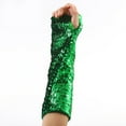 thumbnail image 6 of lanema Shimmering Sequined Arm Warmers Arm Sleeves For Stage Performances Night Event, 6 of 21
