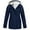 Navy, variant on Patlollav Coats for Women Solid Rain Jacket Outdoor Jackets Waterproof Hooded Raincoat Windproof