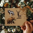 thumbnail image 6 of Forest Animals Cling Rubber Stamp 7.09x8.66inch Wolf Tiger Bear Deer EVA Stamps Embossing Stamp Seal Rubber Stamps, 6 of 8