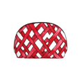 thumbnail image 7 of Portable Bags Clutch Pouch Zipper Smooth Built-In Compartment For Travel Vacation Business Camping Crimson Moroccan Trellis Hand-Drawn Sketch_3, 7 of 7