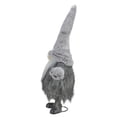 thumbnail image 3 of Northlight Bouncing Gnome with Shaggy Beard Christmas Figure - 17" - Gray and Black, 3 of 5