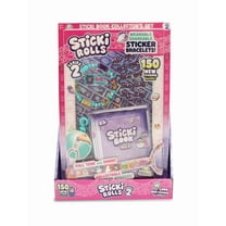 Sticki Rolls Sticki Book - Wearable & Shareable Sticker Bracelet   Collection Book - 120 Mini Stickers - 50 Activity Pages - 1000  Sticker Designs