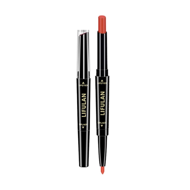 Lipstick Makeup Set Velvety Matte Liquid Lipsticks Lip Liners Pencil Waterproofs Long Lasting, Color Lipstick