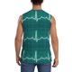 thumbnail image 4 of Balery ECG Wave Camisetas sin mangas para hombre, absorbe la humedad y protege contra el mal olor.-X-Large, 4 of 7