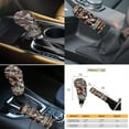 thumbnail image 3 of Renewold American Tribal Cow Print Red Retro 11 Pack Car Seat Covers for Women Men with Keychain Headrest Cover, Washable Cup Coasters Handbrake Cover Gear Shift Cover Auto Seat Cover Accessories, 3 of 7