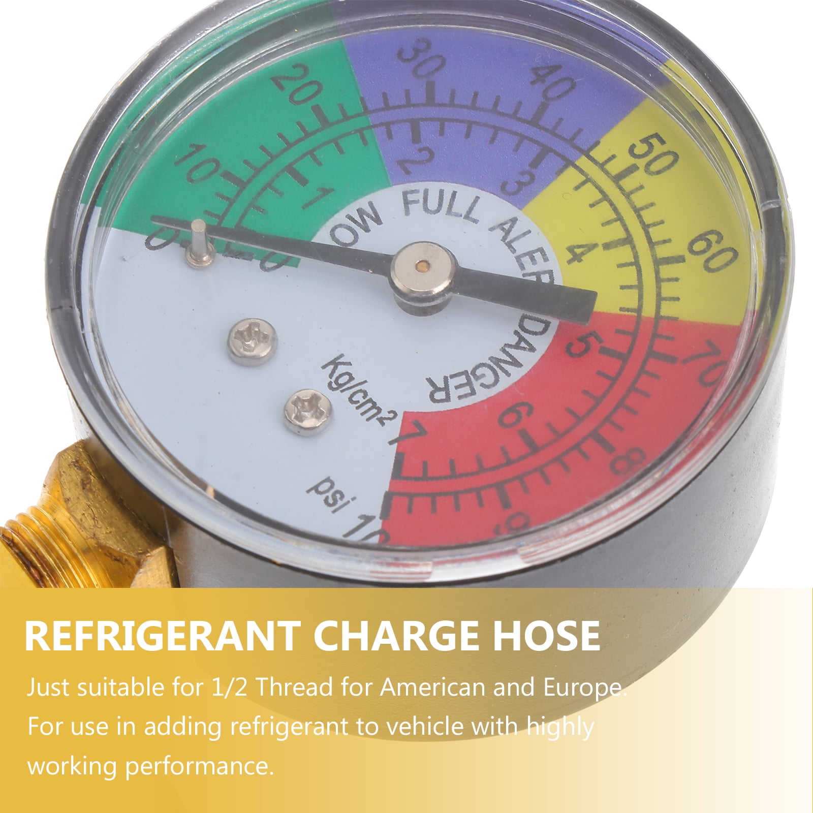 Hose Recharge Ac Refrigerant Kit Gauge 134A Car R134A Charging Air