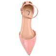 thumbnail image 5 of Journee Womens Reba Buckle Pointed Toe Ballet Flats, Widths Available, 5 of 10