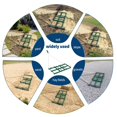 thumbnail image 4 of Drag Harrow 4FT Tow Behind Drag Harrow for ATV UTV – Heavy Duty Driveway Grader with Adjustable Bars & 72 Inch Chain, Landscape Rake for Garden Tractor, Lawn Mower, Green, 4 of 7