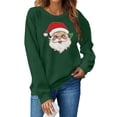 thumbnail image 5 of Fewfanhot Women's Sweatshirts Vintage Christmas Linend Sweaters Crewneck Oversized Long Sleeve Tops, 5 of 9