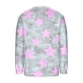 thumbnail image 3 of Womens Fleece Sweater Funny Crewneck Flannel Long Sleeve Tops Xmas Holiday Pullover Fuzzy Sweatshirts, XXL Hot Pink, 3 of 5
