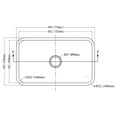 thumbnail image 4 of Dawn Kitchen & Bath ASU106 30.38 in. L Undermount Single Bowl - 18 Gauge, 4 of 4