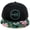Black/Tropical Flower, variant on Flat Brim Trucker Cap Adjustable Snapback Hat Mesh Back For Men Women Fishing Hunting
