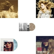 Fearless (Taylor's Version) (Gold Vinyl/3LP) & Midnights (X) (Moonstone Blue LP Vinyl) & Folklore (X) (Beige Vinyl/2LP) & Fearless Platinum Edition & Red