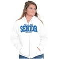 thumbnail image 4 of Class of 2025 Senior Graduation Zip Up Hoodie Men's Women's Brisco Brands S, 4 of 5
