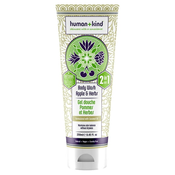 Gel de baño Human+Kind Manzana y hierbas 8.45oz