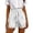 White., variant on HBGVBA Women's Demin Shorts,Jean Shorts for Women,Embroidery Detail Low Waist Denim Pants Casual Straight Leg Long Shorts