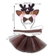 thumbnail image 3 of Diadema navideña con ciervo Vestido infantil Diadema bonita Conjunto de vestido tutú, 3 of 8