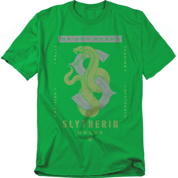 Harry Potter T-Shirt Slytherin By Any Means Unisex Graphic Tee for Men & Women