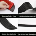 thumbnail image 3 of Protector de parachoques trasero para automóvil, 35.1 pulgadas x 2.75 pulgadas Auto/SUV Accesorios exteriores universales de goma antiarañazos para maletero (negro) esquí esquí Gafas de esquí, 3 of 5
