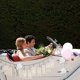thumbnail image 5 of Paquete blanco de 50 lazos automáticos para bodas, fiestas, decoración de automóviles, hogar, floristería, regalos, 5 of 5