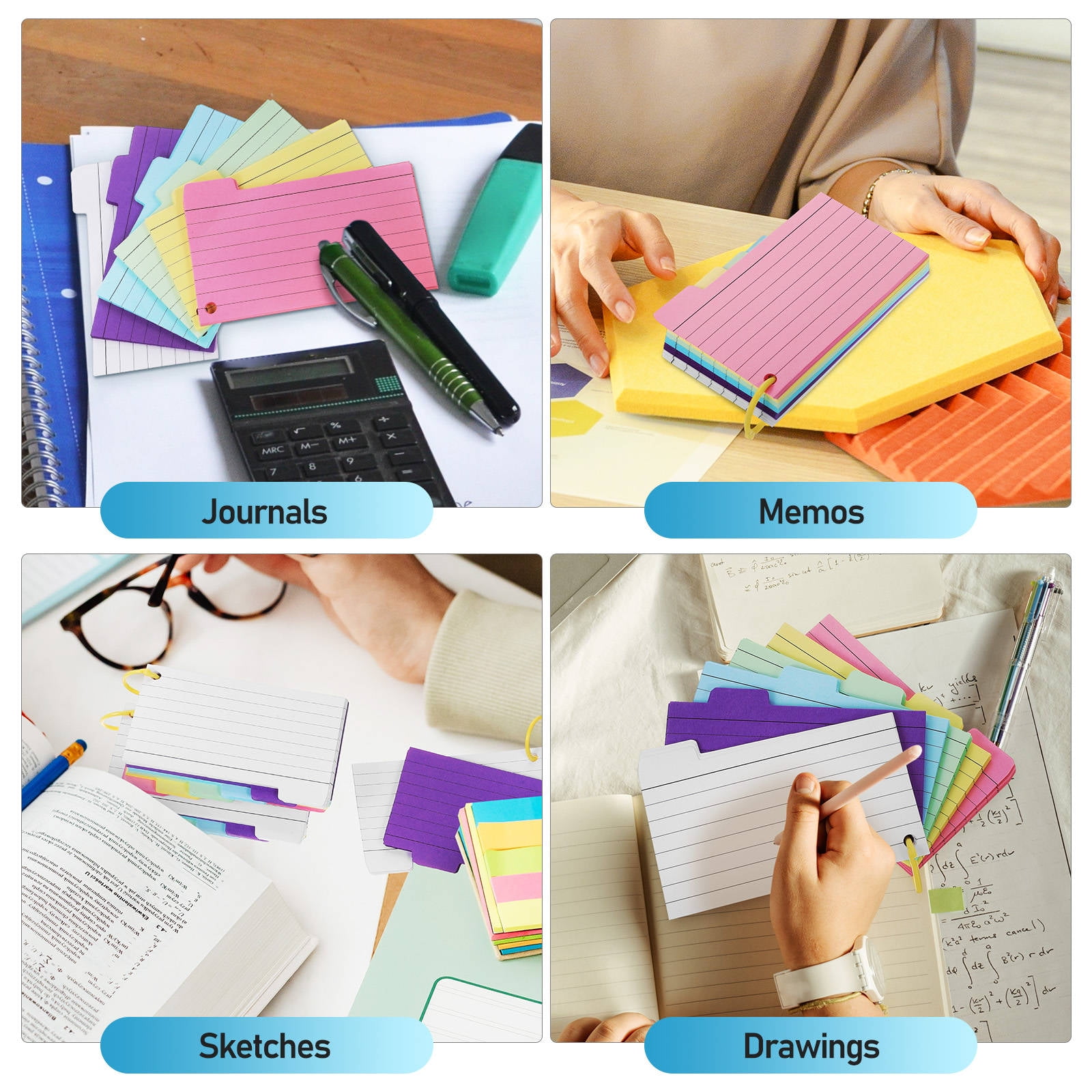 FRCOLOR  450 Pcs Small Memo Pads Spiral Notebooks College Ruled Colorful Baby
