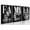 A Black and Gray 001, variant on Farmhouse Family Wall Art Set of 3 Home Living Room Dining Room Wall Decor Animal Lion Art Black Gray Rustic Wood Framed Modern Wall Decor for Living Room,Family Signs Prints Canvas 12"x16"