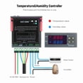 thumbnail image 4 of Temperatura \ u0026 Humidez Pantalla Control digital de temperatura y Humedad termoregulador termostato humidistat therometer hygrometer con salida de retransmisión de la, 4 of 7