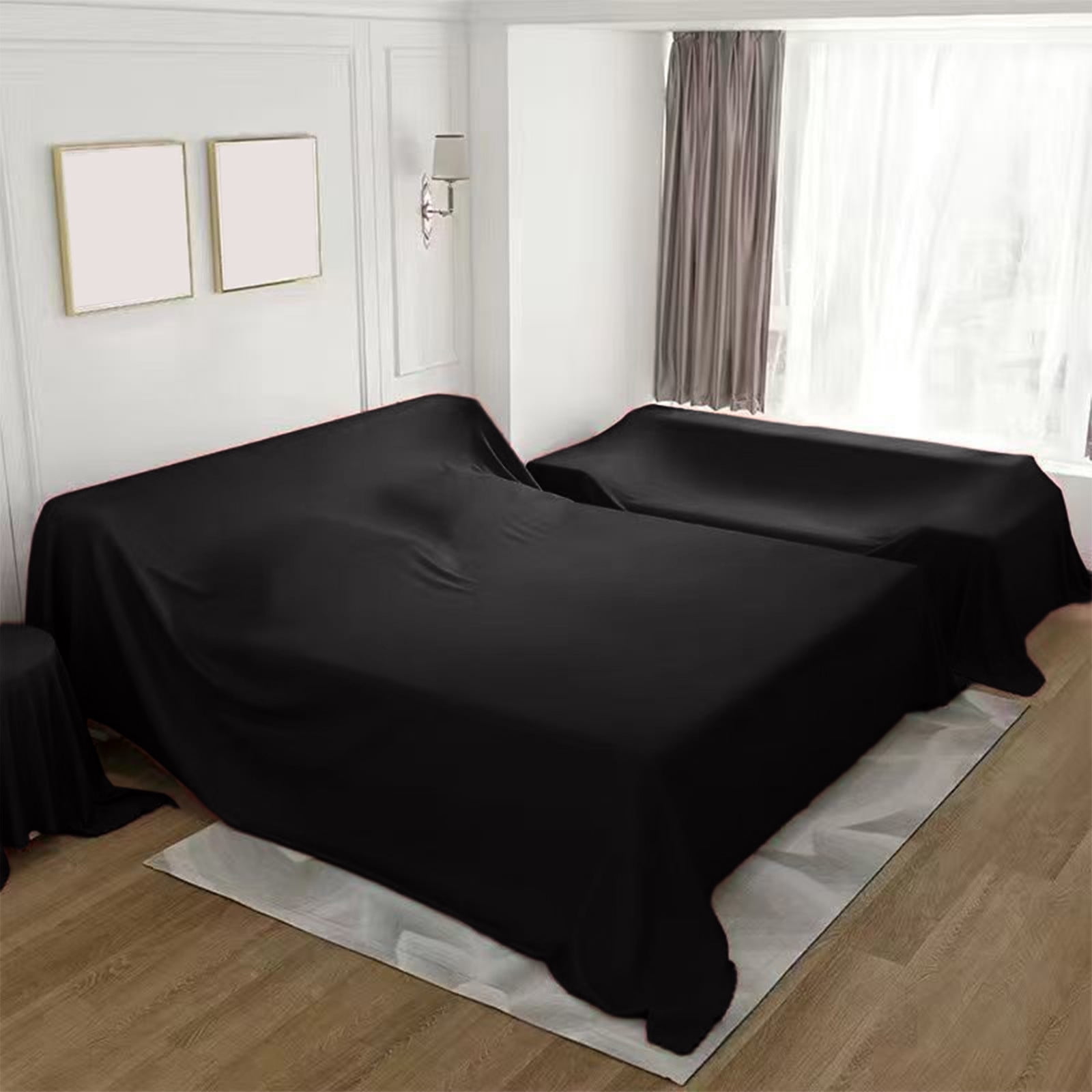 Lunxisen 1 pcs Duty Waterproof & Dustproof Sofa Storage Covers Mouldproof Bed Sofa Couch Furniture Protector Cover Shelter For Moving protection And Long Term Storage(2.4*2m)
