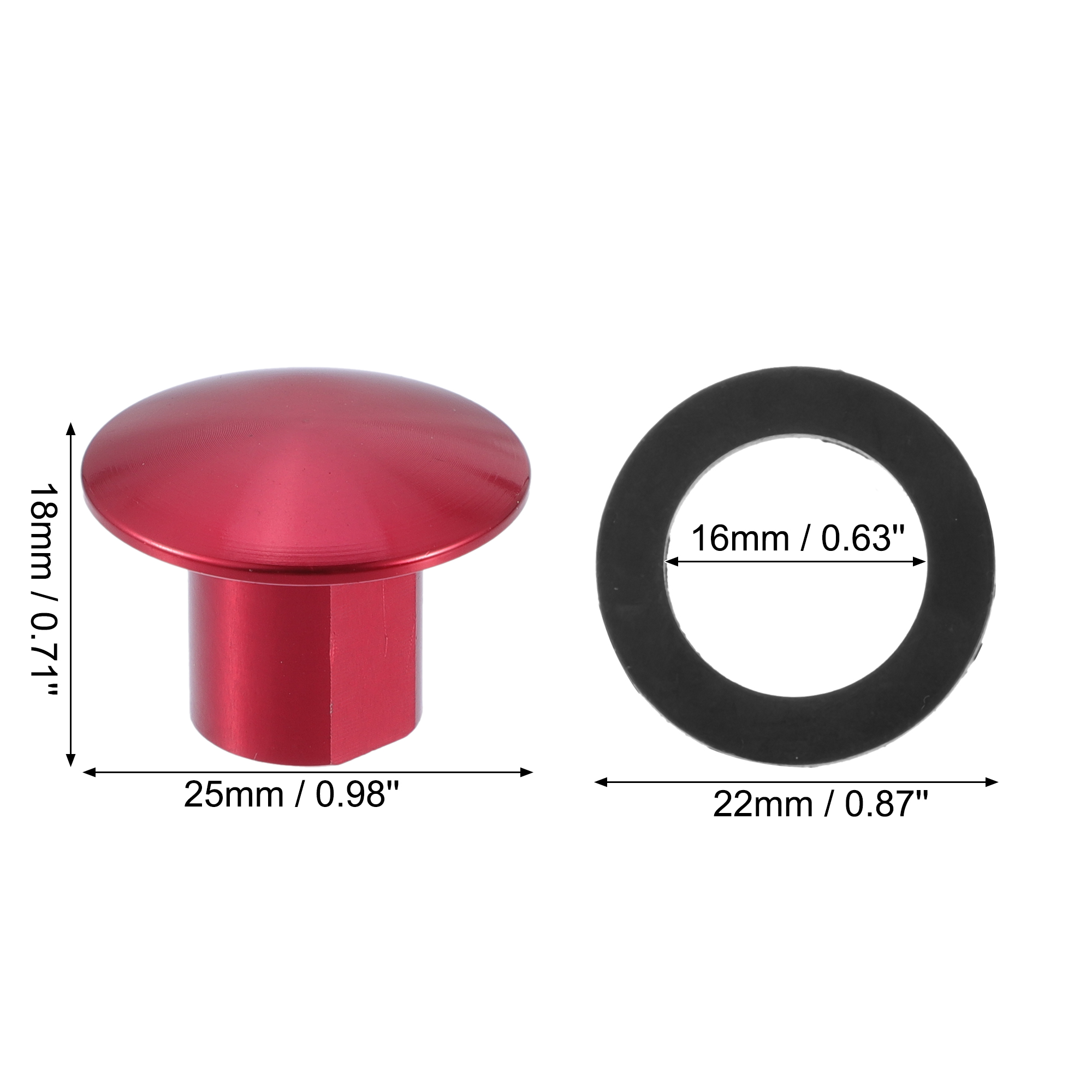 Unique Bargains Windshield Glass Strut Pillar Hardware Kit for Honda Civic and CRV Red