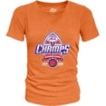 thumbnail image 2 of Women's Blue 84 Orange Clemson Tigers 2024 ACC Football Conference Champions Locker Room V-Neck T-Shirt, 2 of 3