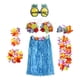 thumbnail image 1 of Fiesta Hawaiana Conjunto De Baile Hula Guirnalda De Flores Hawaianas Falda De Playa Muñequera Gafas De Sol De Piña Pinza Para El Pelo 8Uds, 1 of 1