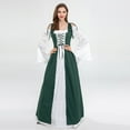 thumbnail image 5 of Jsaierl Women's Renaissance Costume Vintage Medieval Elegant Goth Plus Size Dresses Cosplay Irish Steampunk Ball Gown Chemise Dress, 5 of 9
