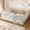 White, variant on Queen Size Floor Bed with High Fence, Solid Wood Montessori Bed with Door, Low-Profile Platform Bed, No Box Spring Needed, White