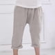 thumbnail image 2 of Odeerbi 1-11 Años Niños Niñas Algodón Lino Pantalones Recortados Verano Color Sólido Drop Crotch Pantalones Arrugados Pantalones Transpirable Ligero, 2 of 7