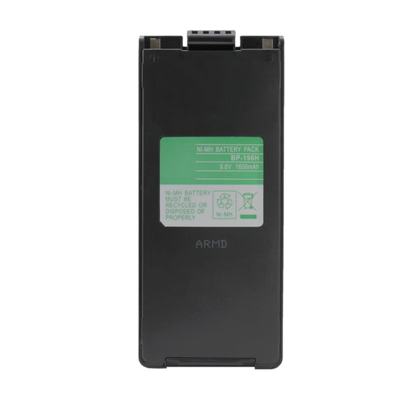 9.6V 1700mAh NI-MH Battery Clip (MSDS Certified Battery) for ICOM BP-195 BP-196 BP-196R IC-A4 IC-F3 IC-F4 IC-T2 VHF UHF Handheld Transceiver