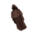 thumbnail image 3 of Capa medieval para cosplay, capa gótica de diablo, para disfrazarse de Halloween, capa con capucha para club marrón, 3 of 9