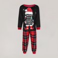 thumbnail image 2 of Chemise d'Automne Familiale Haut Pantalon Style Noël à Carreaux Costume Quotidien (Rouge P Papa), 2 of 9